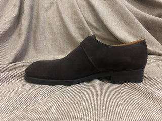CAIN - BROWN SUEDE SINGLE MONK STRAP