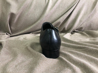 CAESAR - BLACK GRAIN LEATHER CAP TOE DOUBLE MONK