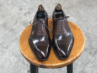 TERRANCE - MUSEUM CALF DARK BROWN LACEUPS