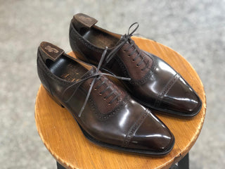 TERRANCE - MUSEUM CALF DARK BROWN LACEUPS