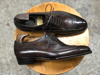 VIRGIL - COFFEE BROWN WINGTIP OXFORDS LACEUPS