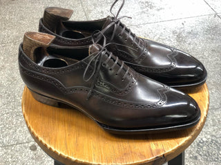 VIRGIL - COFFEE BROWN WINGTIP OXFORDS LACEUPS