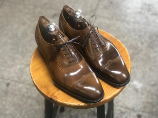 WALLACE FIDDLEBACK | BROWN OXFORD LACEUPS