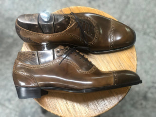 WALLACE FIDDLEBACK | BROWN OXFORD LACEUPS