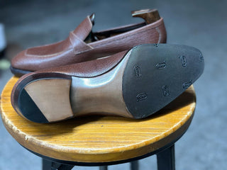 WESLEY FIDDLEBACK | CARAMEL TWISTED PENNY LOAFERS