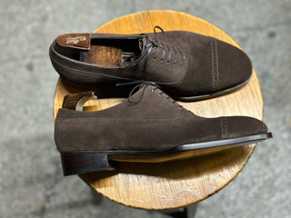 BROWN FIDDLEBACK | SUEDE OXFORD LACEUPS