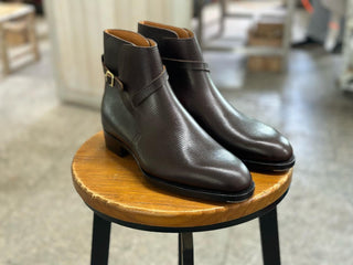 REDISH BROWN JODHPURI BELTED BOOTS