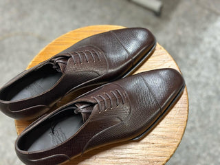 BROWN FIDDLEBACK | LEATHER OXFORDS LACEUPS