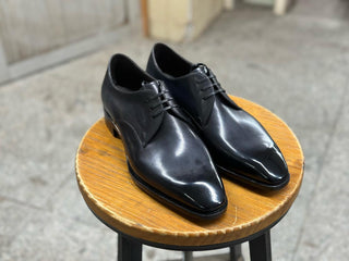 MARBLE PATINA GREY BLACK DERBY