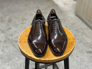 WALNUT FIDDLEBACK | LEATHER OXFORD LACEUPS