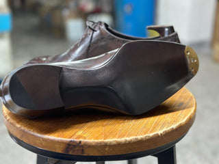 WALNUT FIDDLEBACK | LEATHER OXFORD LACEUPS