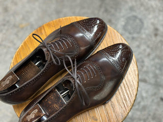 WALNUT FIDDLEBACK | LEATHER OXFORD LACEUPS