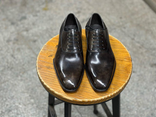 WINSTON FIDDLEBACK | COFFEE LEATHER LACEUPS