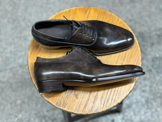 WINSTON FIDDLEBACK | COFFEE LEATHER LACEUPS