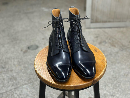 ZANE - CRUST LEATHER CAP TOE DERBY BOOTS