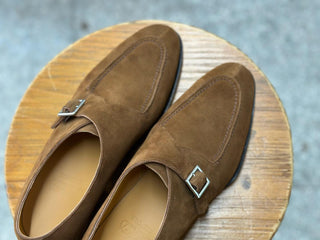 SIENNA - SNUFF SUEDE SPLIT TOE SINGLE MONK