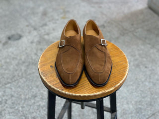 SIENNA - SNUFF SUEDE SPLIT TOE SINGLE MONK