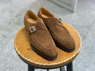 SIENNA - SNUFF SUEDE SPLIT TOE SINGLE MONK