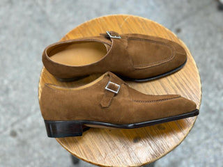 SIENNA - SNUFF SUEDE SPLIT TOE SINGLE MONK