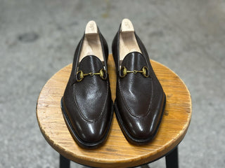 BRUNO FIDDLEBACK | BROWN HORSE BUCKLE LOAFERS