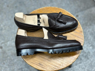 HANK - COFFEE BROWN LEATHER TASSEL LOAFERS
