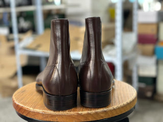 VINCENZO - BROWN CAP TOE LACES BOOTS