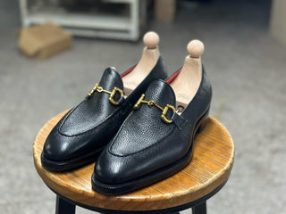 BROCK - BLACK HORSE BUCKLE LOAFERS