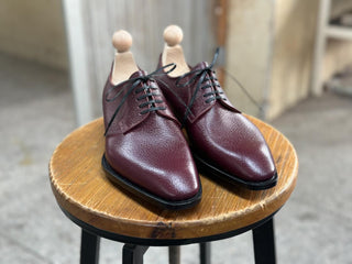 BURGUNDY - FIVE EYES LEATHER DERBY