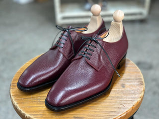 BURGUNDY - FIVE EYES LEATHER DERBY