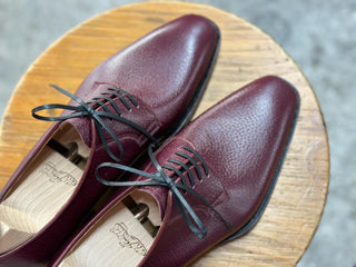 BURGUNDY - FIVE EYES LEATHER DERBY