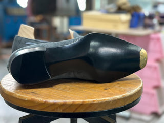 BRIGGS FIDDLEBACK | GREY SUEDE TASSEL LOAFERS