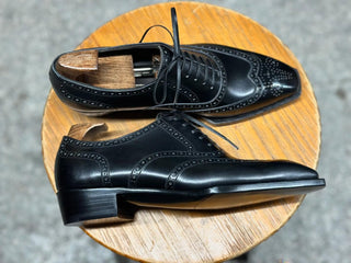 RICHARD FIDDLEBACK | BLACK FULL BROGUE OXFORDS