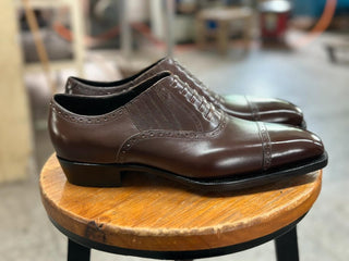 RALPH - DARK BROWN CALF LEATHER LACEUPS