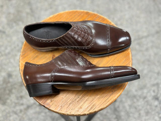 RALPH - DARK BROWN CALF LEATHER LACEUPS