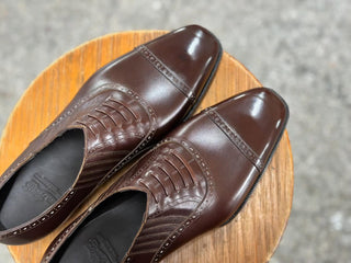 RALPH - DARK BROWN CALF LEATHER LACEUPS