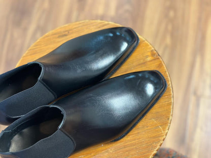 QUENTIN - BLACK CALF ANKLE BOOTS