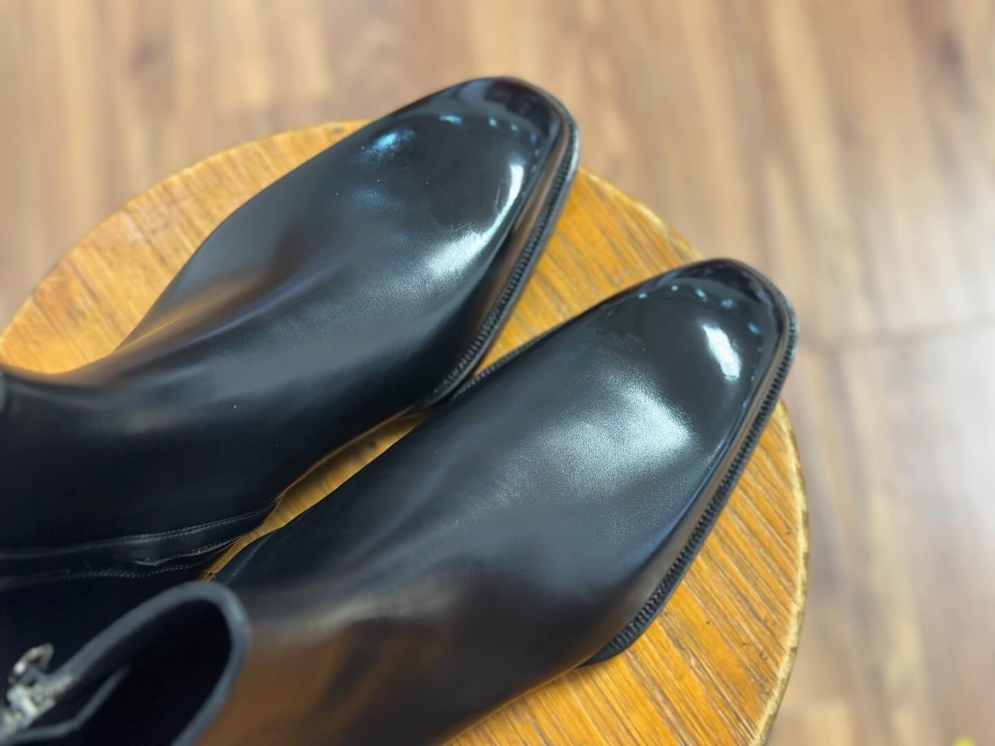 PHINEAS - BLACK CALF ZIPPER BOOTS