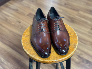 MELVIN - RED BROWN PATINA DERBY LACEUPS