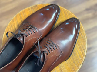 MELVIN - RED BROWN PATINA DERBY LACEUPS