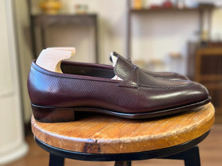 MARLON FIDDLEBACK | BROWN SPLIT TOE PENNY LOAFERS