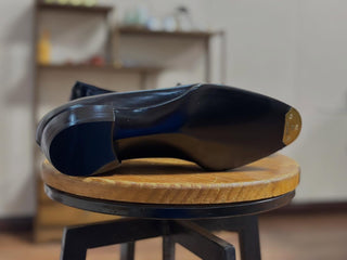 IRWIN FIDDLEBACK | BLACK TASSEL LOAFERS