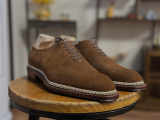 HOWARD - BROWN SUEDE WHOLECUT LACEUPS