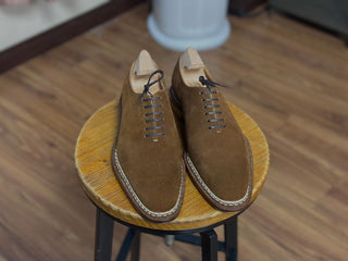 HOWARD - BROWN SUEDE WHOLECUT LACEUPS