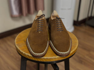 HOWARD - BROWN SUEDE WHOLECUT LACEUPS