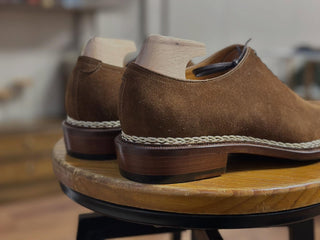 HOWARD - BROWN SUEDE WHOLECUT LACEUPS