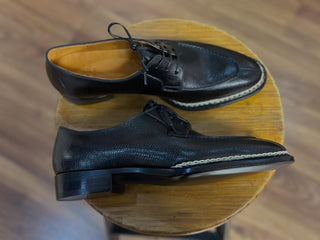 HOLLIS - BLACK SPLIT TOE DERBY LACEUPS