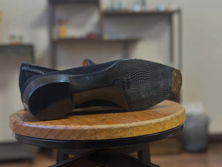 HERMAN FIDDLEBACK | BLACK SUEDE LOAFERS