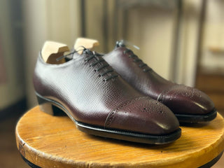 HAYDEN - BURGUNDY WHOLECUT CAP TOE LACEUPS