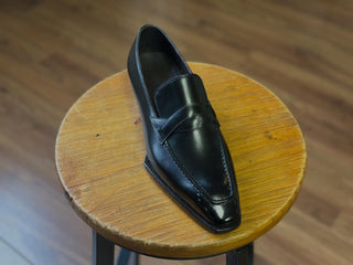 FELTON - BLACK BOX CALF PENNY LOAFERS