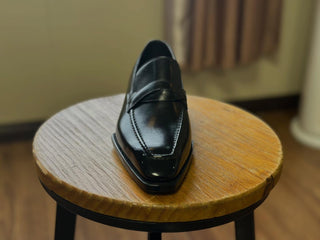 FELTON - BLACK BOX CALF PENNY LOAFERS